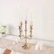Gold 20" Metal 5 Arm Candelabra Taper Candle Holder Centerpiece Party Events